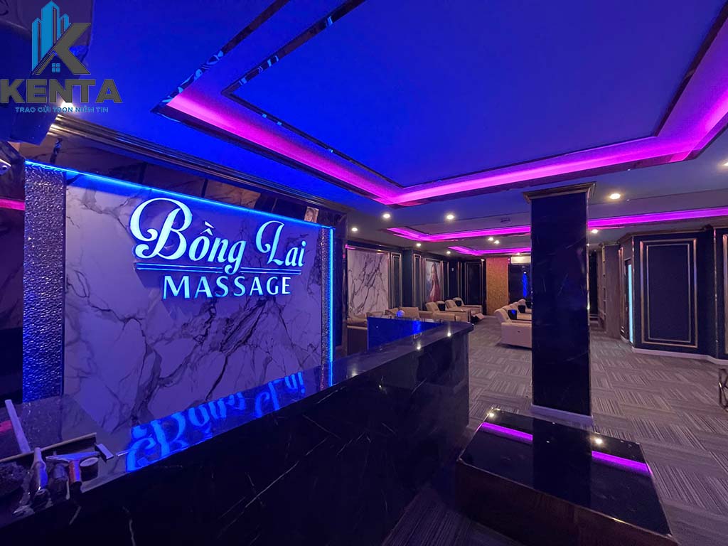 Thiết kế nội thất massage Bồng Lai
